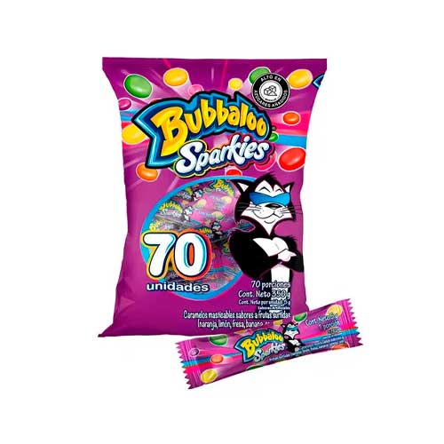 Caramelo Bubaloo Sparkies Paq X 70 Und