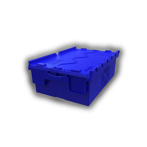 Contenedor Plastico Tapa Abisagrada 40 Lt Azul