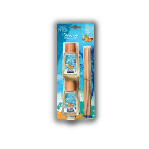 Ambientador Brizze Varitas Rattan Caribe 60 Ml X 2 Und