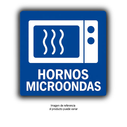 Señalizacion Hornos Miicroondas 20 Cm X 20 Cm