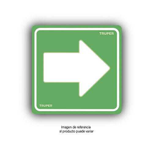 Señalizacion 19 X 19 Cms Cal 40 Salida Flecha Derecha