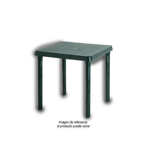 Mesa Plastica 4 Puestos 72 X 72 Color Verde