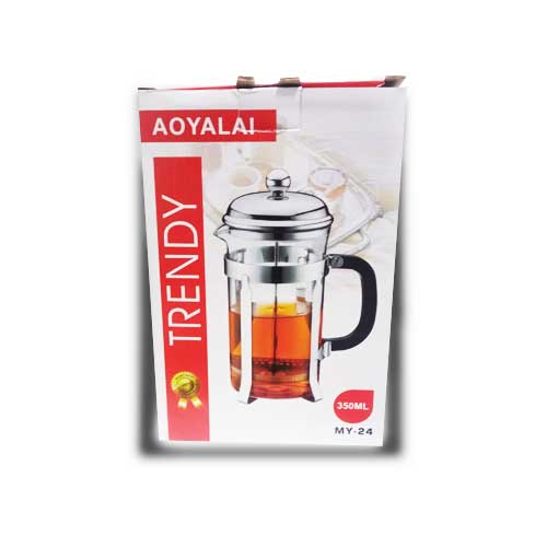 Prensa Francesa Plateada En Acero 350 Ml