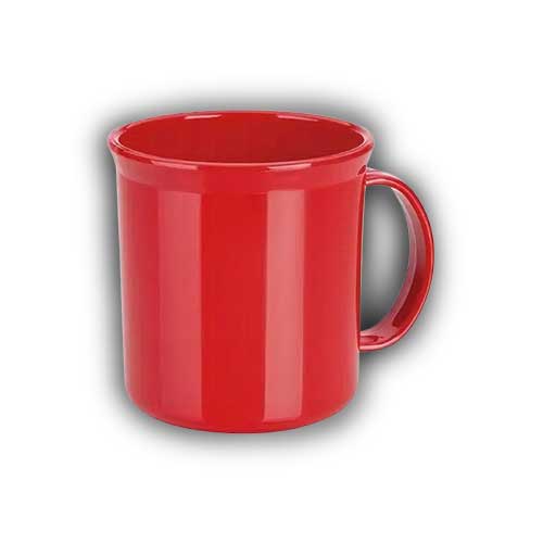 Taza Plastica Pequeña 350g Roja