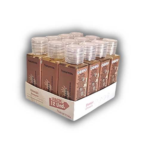 Shampoo Aloe Vera Hotel Frasco 30ml X12 Unidades.