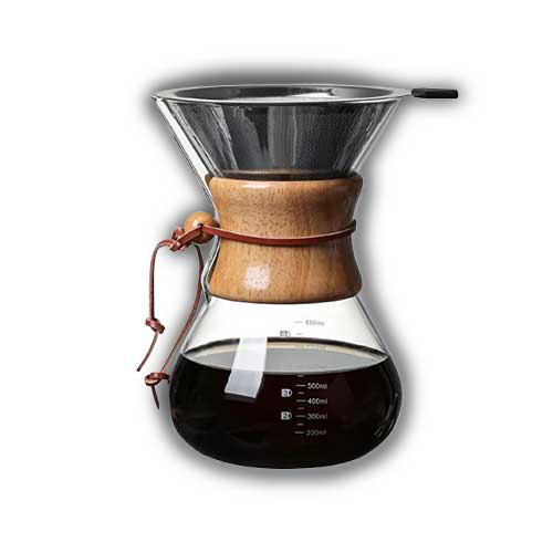 Cafetera Chemex 600 Ml Filtro En Acero