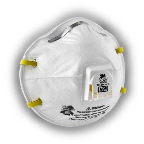 Respirador Material Particulado 8210V N95 Unidad. en Papeleria.com.co
