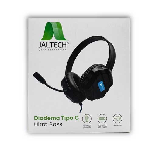 Audifonos Alambricos Tipo C Ultra Bass Negro