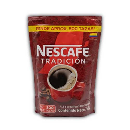 Nescafe Tradicion Soluble Doypack X 750 Gr en Papeleria.com.co