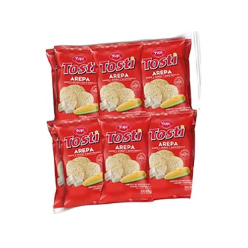 Tostiaerepas Yupi Paquete X12 Unidades 28 Gr.