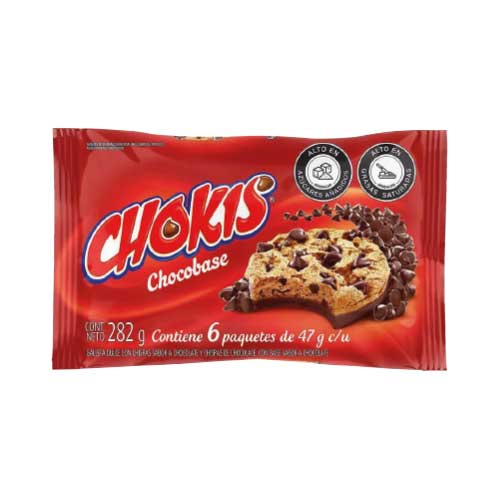 Galleta Chokis Choco Base Paquete X6 Unidades