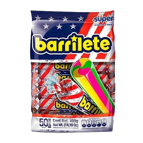 Caramelo Masticable Barrilete X50 Und De 400 Gr