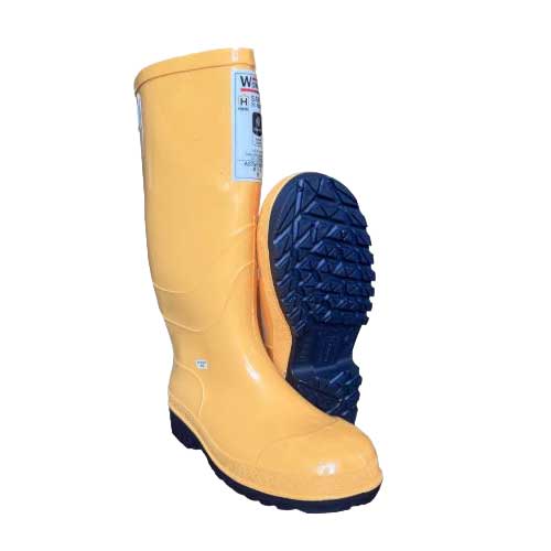 Bota Pvc Worman  Amarilla Con Puntera En Acero Ref.2420026 Talla 40