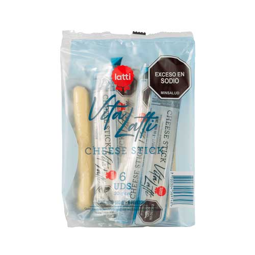 Queso Vita Latti Stick X 6 Unds 180 Gr