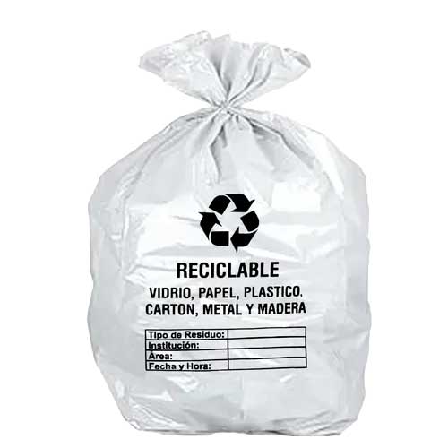 Bolsa Basura 50x60 Blanca C.2 Con Screen Paq.x 50u.
