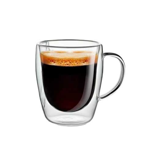Tazas Doble Fondo Con Manija 270ml X2u.