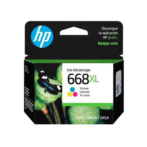 Cartucho HP 7FP38VL  668XL Tricolor