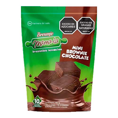 Mini Brownie Mama-ia Paquete X 180 Gr