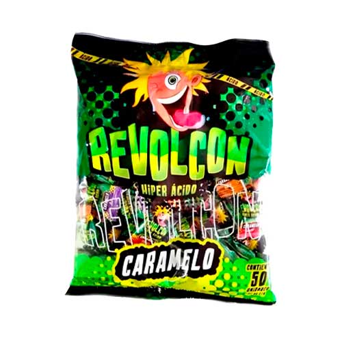 Dulce Caramelo Hiper Acido Revolcón X50 Unds