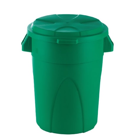 caneca 121 litros verde (residuos no reciclables)