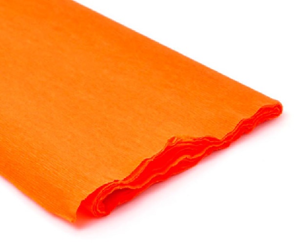 papel crepe naranja paquete x 10