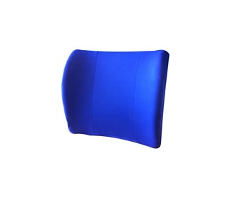 cojin ergonomico de espalda para silla, azul. ref: 1091