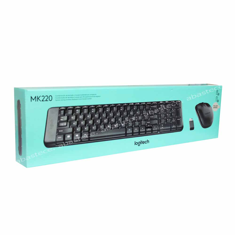 teclado - mouse combo inalambrico logitech mk 220