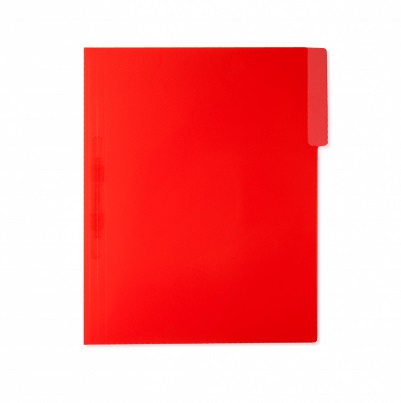 folder plastico carta gancho rojo 