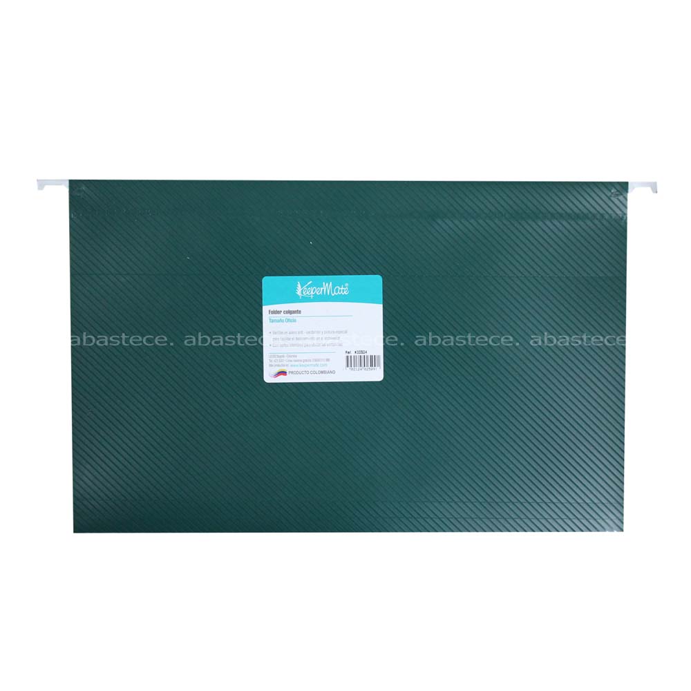 folder colgante oficio plastico verde 